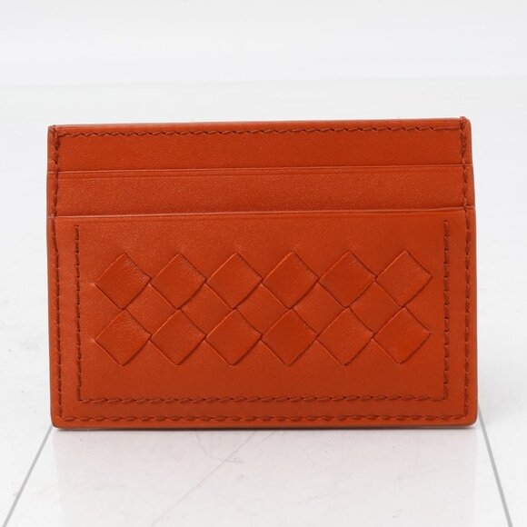 Bottega Veneta Handbags - Bottega Veneta Leather Intrecciato Card Holder
